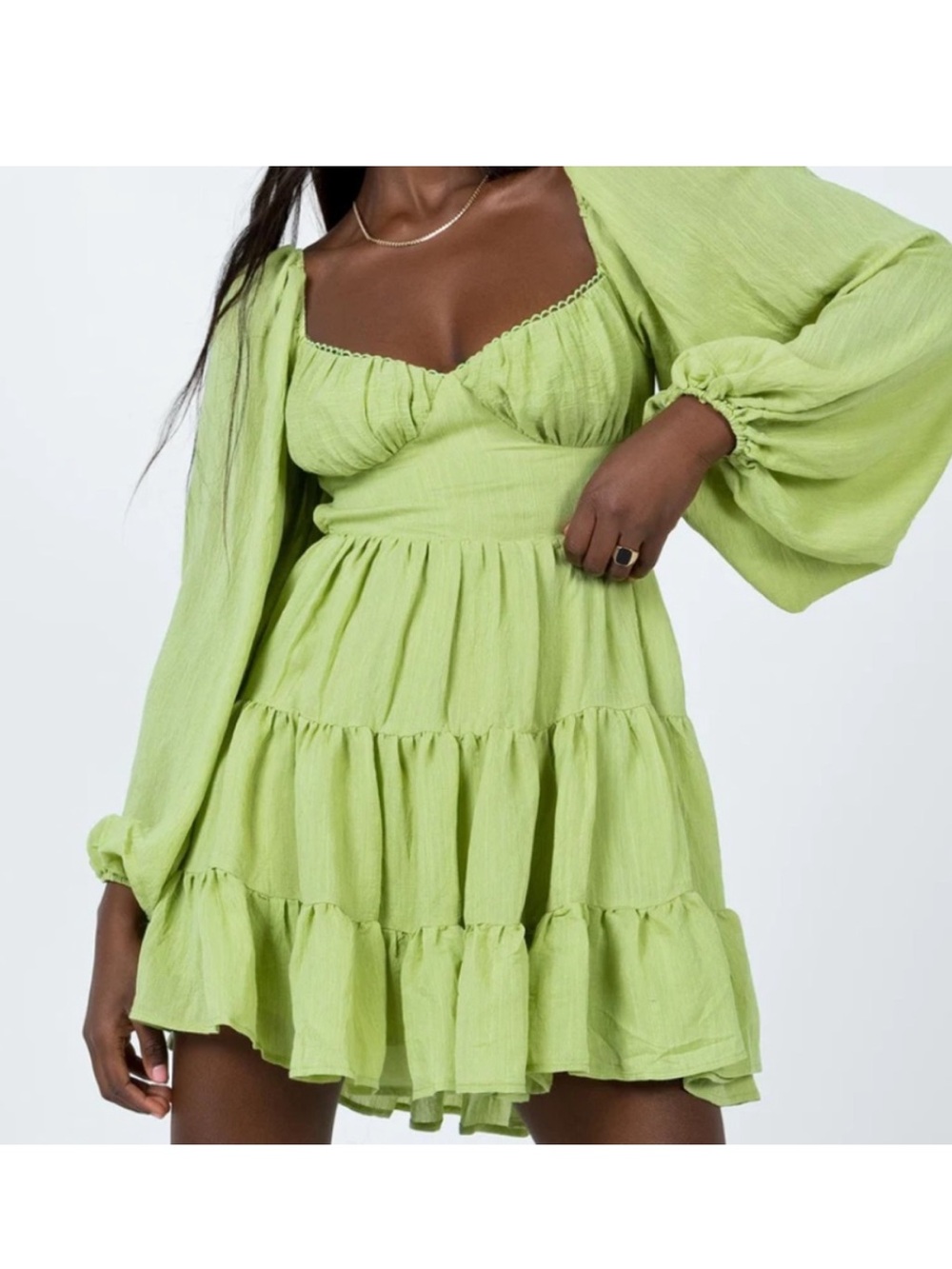 Princess Polly Danny Green Mini Dress